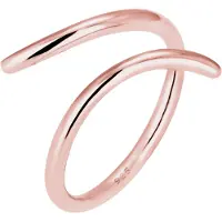 Elli Silberring "Ring Wickelring offen verstellbar Statement 925 Silber" Gr. 58, rosa (rosegold), Fingerringe, Damen, 58, Silber 925 (Sterlingsilber), Silberring