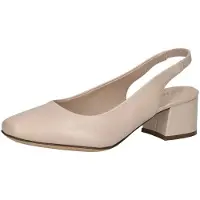 Caprice Damen Pumps/ Slingpumps Beige Glattleder Größe: 39
