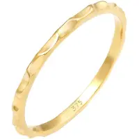 Elli Ring Stacking Facetten Basic Minimal Look 375 Gelbgold Elli Premium Gold