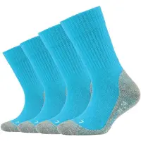 Camano Funktionssocken "function", Herren, Gr. 27-30, blau (turquoise, grau), Materialmix, uni und meliert, normal, Socken Funktionssocken, mit verstärkten Belastungszonen an Ferse und Spitze