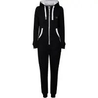 Oxmo Overall "Overall OXBenna", Damen, Gr. XL, N-Gr, schwarz, Obermaterial: 60% Baumwolle CO. 40% Polyester PES., Overalls Overall