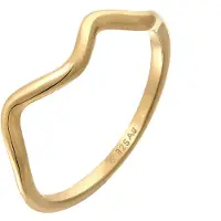 Elli Ring Wellen Minimal Geo Trend 925 Silber Elli Gold