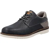 Rieker Schnürhalbschuhe bequem in blau, Gr. 46