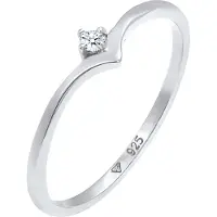 Elli DIAMONDS Ring 925 Sterling Silber Verlobungsring in Silber | Gr.: 56
