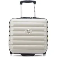 Delsey PARIS Trolley mit Laptopfach Shadow 5.0 Expandable Underseater 2 wheel Ivoire creme 37cm