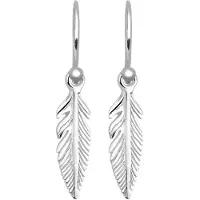 Elli Paar Ohrhänger "Ohrringe Ohrhänger Feder 925 Sterling Silber" Gr. 27, silber, Ohrringe, Damen, 27, ohne Stein, Silber 925 (Sterlingsilber), Paar Ohrhänger