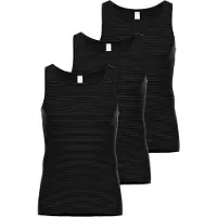 Ammann Unterhemd "Unterhemd Jeans Unterhemden 3P 3er Pack", Herren, Gr. 4XL, N-Gr, grau (anthrazit), Obermaterial: 75% Baumwolle CO. 25% Polyester PES., Unterhemden Unterhemd
