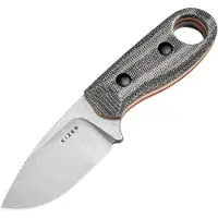 Kizer Cutlery Beaver 1078A2 Stonwashed Nitro-V, Black Micarta, Fahrtenmesser