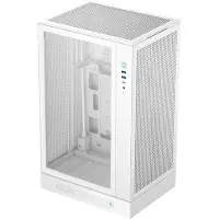 DeepCool CH270 Digital WH, Mini Tower, PC, Weiß, micro ATX, Mini-ITX, Acrylnitril-Butadien-Styrol (ABS), SPCC, Gehärtetes Glas, 17,4 cm
