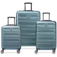 Delsey Set Air Armour (s. M Y L) 99l Koffer Auf Rollen Grün Grün One Size
