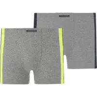 Jan Vanderstorm Retro Pants "2er Pack Retropant YNGVY", Herren, Gr. 3XL, grau, Obermaterial: 88% Baumwolle CO. 12% Polyester PES., Unterhosen Retro Pants