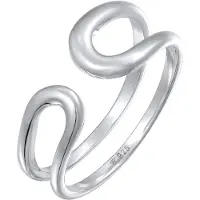 Elli Silberring PREMIUM "Ring Offen Modern Verstellbar 925 Silber" Gr. 60, silber, Fingerringe, Damen, 60, Silber 925 (Sterlingsilber), Silberring