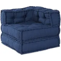 vidaXL Modulare Sofagarnitur Stoff Indigo 70 x 70 x 56 cm