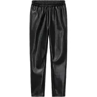 Sheego Leggings "Leggings Leggings mit glänzender Beschichtung", Damen, Gr. 56, N-Gr, schwarz, Casual, Hosen Leggings, dezent schimmernd, innen leicht angeraut