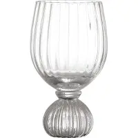 Bloomingville 82060802, Rotweinglas, Vintage-Glas, Glas, Transparent, 430 ml, 15,5 cm