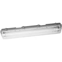 Osram Submarine LED-Feuchtraumleuchte, 2x7W, neutralweiß 4000K, 1300lm, IP65, staub- und spritzwassergeschützt, für Keller und Garagen