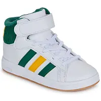 Adidas Sneaker SPORTSWEAR "GRAND COURT MID KIDS", Jungen, Gr. 29, weiß (cloud weiß, collegiate grün, collegiate gold), Synthetik, Textil, Schuhe Sneaker