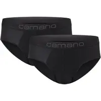 Camano Slip "comfort", Herren, Gr. XXL, schwarz, Obermaterial: 95% Baumwolle, 5% Elasthan, unifarben, körpernah, Unterhosen Slip, mit elastischem Logobund
