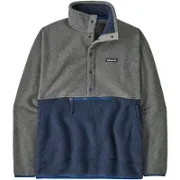 Patagonia - Retro Pile 1/2 Snap Pullover - Fleecepullover Gr M grau/blau