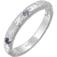 Haze&Glory Silberring "Ring Bandring Stern Tansanite - Starlover 925 Silber" Gr. 56, silber, Fingerringe, Damen, 56, Silber 925 (Sterlingsilber), Silberring