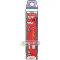 Milwaukee 6,0 x 105 mm SHOCKWAVE Metallbohrer HSS-G RED HEX Titan 1/4" 10er Pack