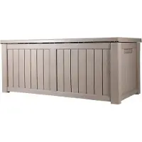 Sans marque Aufbewahrungsbox XL mit Deckel – 454 L – Gartenbox – Kissenbox – Aufbewahrungsbox für Außen – 1430x675x605 mm