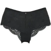 JOOP! Hipster JOOP "Beautiful", Damen, Gr. 42, schwarz, Spitze, Obermaterial: 86% Polyamid, 14% Elasthan, unifarben, körpernah, Unterhosen Hipster, florale Spitze, elastischer Bund, feminin
