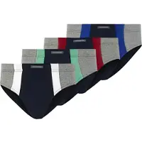Jan Vanderstorm Slip "4er Pack Sportslip FINNBARR", Herren, Gr. 7XL, blau (dunkelblau), Obermaterial: 100% Baumwolle CO., Unterhosen Slip