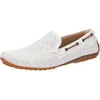 Sioux Herren Mokassins/ Bootschuhe/ Slipper CARULIO Weiß GlattlederGröße:44,5