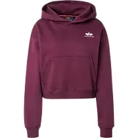 Alpha industries 1100000002199 "Basic Hoodie SL W", Damen, Gr. M, rot (schwarz cherry), Obermaterial: 80% Baumwolle, 20% Polyester, Sweatshirts 1100000002199