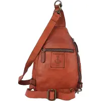 Harbour 2nd Handtasche "Solomon", Damen, Gr. B/H/T: 18cm x 26cm x 8cm, braun (cognac), Rindsleder, Taschen Handtasche