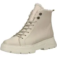 Paul green Damenschuhe Schnürstiefel Beige Freizeit
