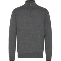 Blend Troyer "Troyer BHCassri", Herren, Gr. S, grau (charcoal mix), Obermaterial: 100% Polyester PES., Pullover Troyer