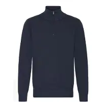 Blend Troyer "Troyer BHCassri", Herren, Gr. 3XL, blau (marineblaus), Obermaterial: 100% Polyester PES., Pullover Troyer
