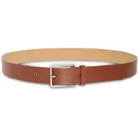 Calvin Klein Ledergürtel JEANS "WARMTH BUCKLE", Herren, Gr. 120, braun (ck cognac, antique silber), Rindsleder, unifarben, Gürtel Ledergürtel, Größenverstellbar