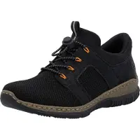 Rieker Damenschuhe Halbschuhe Slipper Schwarz Sport