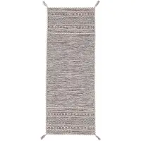 Carpetfine Teppich "Kelim Azizi, auch als Läufer erhältlich", rechteckig, 5 mm Höhe, handgewebt, Baumwolle, Wendeteppich mit Fransen, Fleckerl, Wohnzimmer
