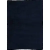 Carpetfine Hochflor-Teppich "Silky, auch als Läufer erhältlich", blau, B:120cm H:20mm L:170cm, Mikropolyester, Teppiche, Hochflor-Teppich, Shaggy, Langflor, uni, besonders weich, Handarbeit