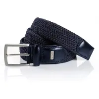 MONTI Flechtgürtel "HAMBURG" 3,5 cm breit, Elastischer Flechtgürtel, Casual-Business-Sportiv