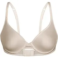 Sassa T-Shirt-BH "Spacer BH mit Bügel FLEXICUP", Damen, Gr. 95, Cup D, beige, Stoff, Obermaterial: 90% Polyester PES. 10% Elasthan EL., BHs T-Shirt-BH