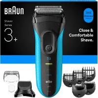 Braun 735483, Folienschaber, Schwarz, Blau, Akku, Nickel-Metallhydrid (NiMH), Integrierte Batterie, 45 min
