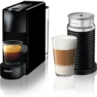 Krups Nespresso Essenza Mini XN1118 Schwarz + Milchaufschäumer