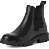 Tamaris Schlupfstieflette in schwarz, Gr. 42