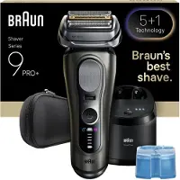 Braun Series 9 Pro+ 9655cc, Folienschaber, Grau, Tasten, Batterie, Integrierte Batterie, 60 min