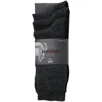 Apollo Basicsocken , Damen, Gr. 43-46, schwarz (anthrazit melange), Elasthan, Polyamid, Wolle, meliert, unifarben, elastisch, Socken Basicsocken, Unisex mit Stickerei und weichen Merinowoll-Anteil