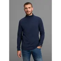 Bruno Banani Rollkragenshirt auch zum Unterziehen, Gr. 4XL (68/70), marine, , 45073734-4XL