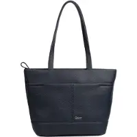 Gabor Shopper "Lenea", Damen, Gr. B/H/T: 36cm x 24,5cm x 11cm, blau, Polyurethan, clean, gepflegt, unifarben, Taschen Shopper, aus recyceltem Polyurethan mit dekorativen Ziernähten