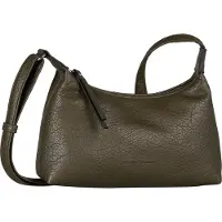 Tom Tailor Umhängetasche "Evelina", Damen, Gr. B/H/T: 24,5cm x 15,5cm x 7cm, grün, Polyurethan, Taschen Umhängetasche, aus weichem Lederimtitat in lässiger Trapezform mit dekorativen Seiten