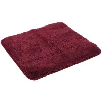 Kinzler Badematte "Chaozhou, Badvorleger, Badezimmer Teppich" Gr. 1, rot (bordeaux), H:20mm, Polyester, Badematten, Badematte, Badteppich, Uni Farben, weich, als rechteckig, rund & Set erhältlich