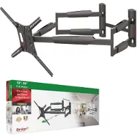 OEM Luxe 104 cm lange TV-Mauerhalter, 13-90 Zoll doppelarm, drehbar/voll beweglich, max. 60 kg belastbar, extra stabil, für LED/OLED/LCD, max. VESA 600x400